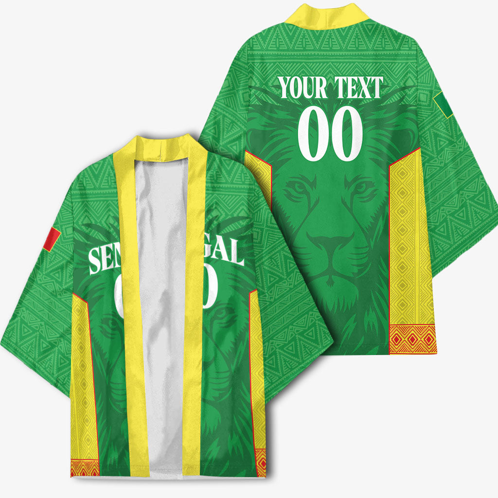Senegal Basketball 2026 Custom Kimono Come On Lions African Pattern