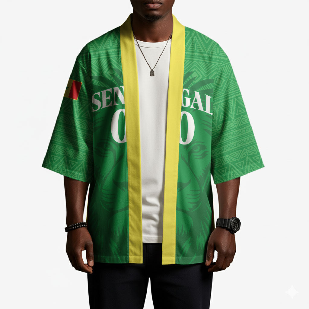 Senegal Basketball 2026 Custom Kimono Come On Lions African Pattern