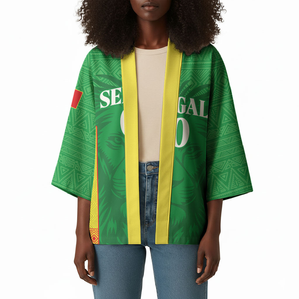 Senegal Basketball 2026 Custom Kimono Come On Lions African Pattern