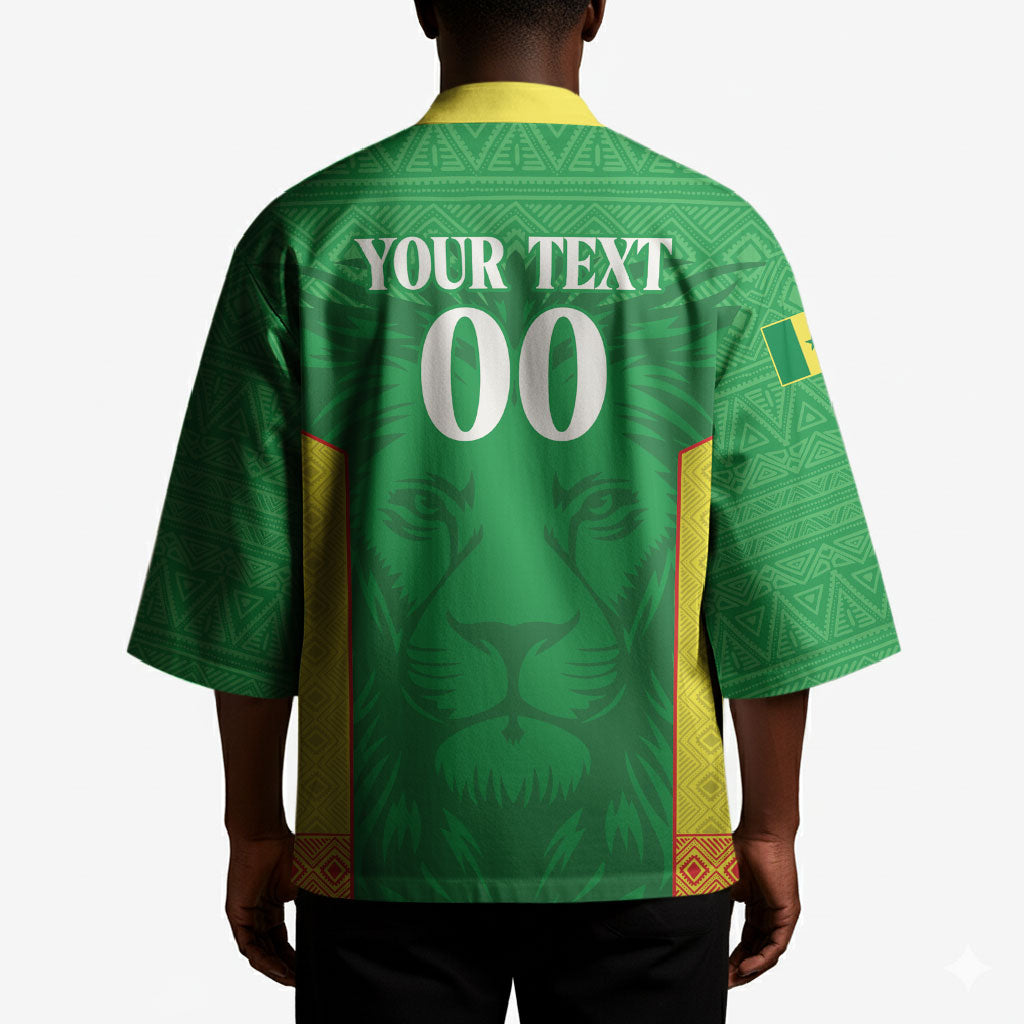 Senegal Basketball 2026 Custom Kimono Come On Lions African Pattern