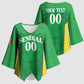 Senegal Basketball 2026 Custom Kimono Sleeve Blouse Come On Lions African Pattern