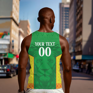 Senegal Basketball 2026 Custom Men Tank Top Come On Lions African Pattern
