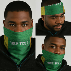 Senegal Basketball 2026 Custom Neck Gaiter Come On Lions African Pattern