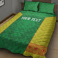 Senegal Basketball 2026 Custom Quilt Bed Set Come On Lions African Pattern