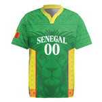 Senegal Basketball 2026 Custom Rugby Jersey Come On Lions African Pattern