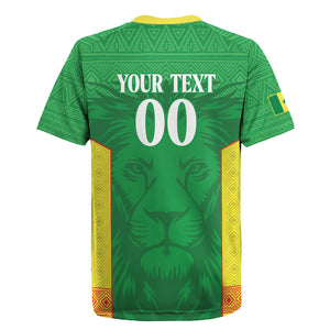 Senegal Basketball 2026 Custom Rugby Jersey Come On Lions African Pattern