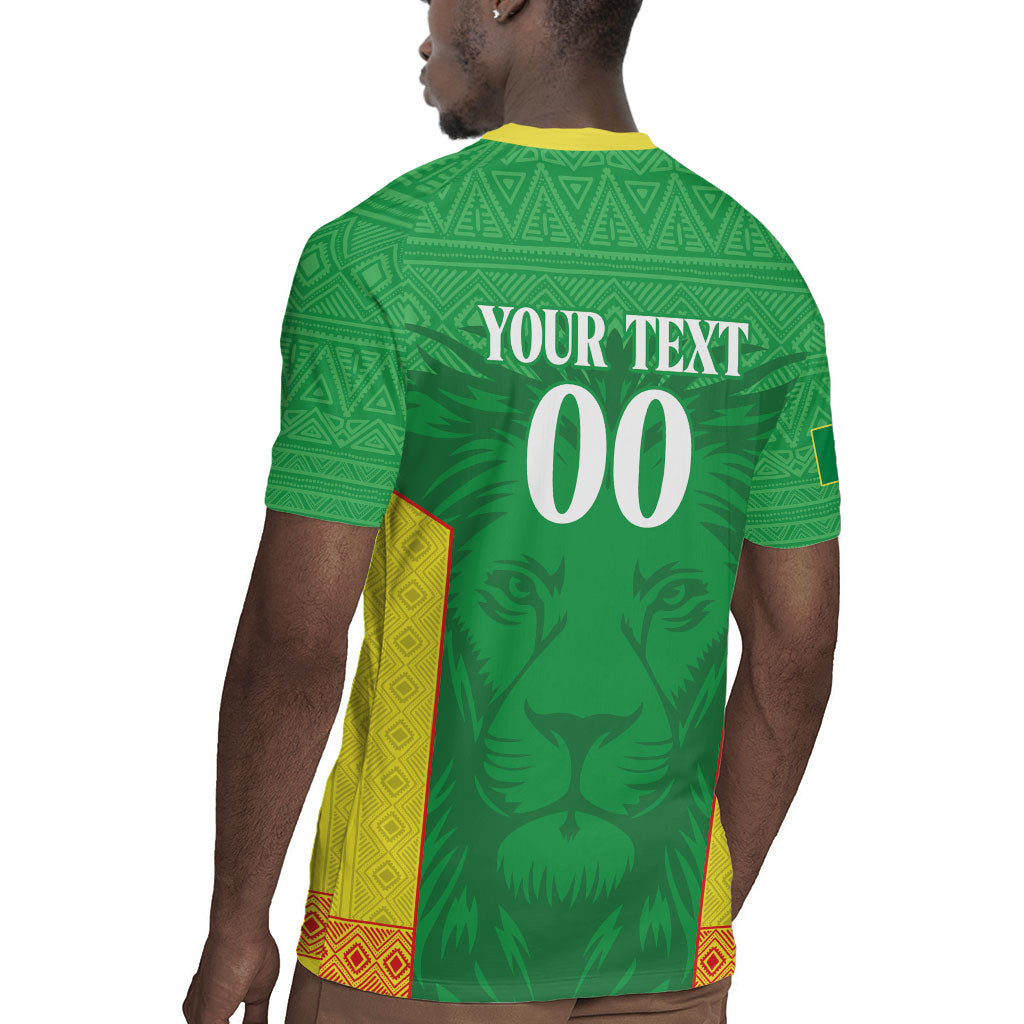 Senegal Basketball 2026 Custom Rugby Jersey Come On Lions African Pattern