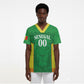 Senegal Basketball 2026 Custom Scrub Top Come On Lions African Pattern
