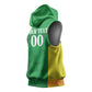 Senegal Basketball 2026 Custom Sleeveless Hoodie Come On Lions African Pattern