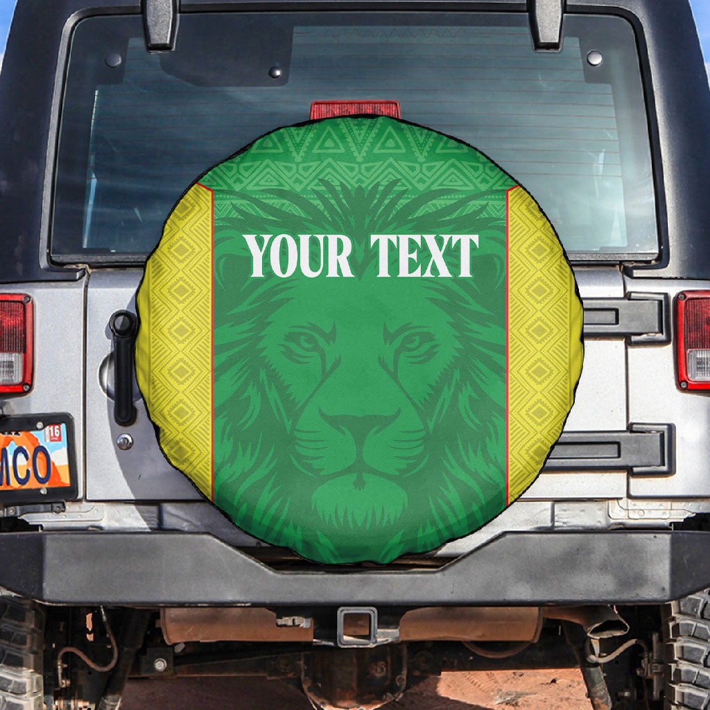 Senegal Basketball 2026 Custom Spare Tire Cover Come On Lions African Pattern
