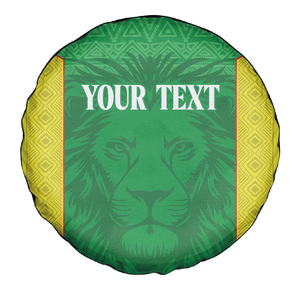 Senegal Basketball 2026 Custom Spare Tire Cover Come On Lions African Pattern