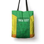 Senegal Basketball 2026 Custom Tote Bag Come On Lions African Pattern