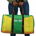 Senegal Basketball 2026 Custom Travel Bag Come On Lions African Pattern