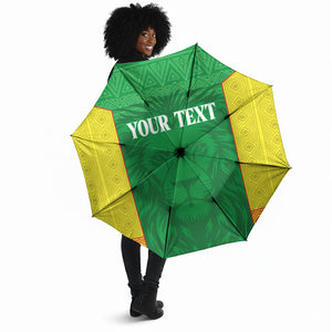Senegal Basketball 2026 Custom Umbrella Come On Lions African Pattern