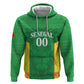 Senegal Basketball 2026 Custom Zip Hoodie Come On Lions African Pattern