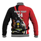 Afro Uganda Rugby Custom Baseball Jacket Go Cranes - African Pattern