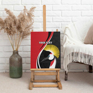 Afro Uganda Rugby Custom Canvas Wall Art Go Cranes - African Pattern