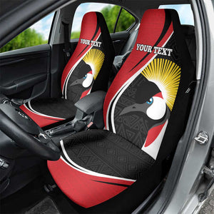 Afro Uganda Rugby Custom Car Seat Cover Go Cranes - African Pattern