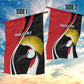 Afro Uganda Rugby Custom Garden Flag Go Cranes - African Pattern