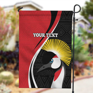 Afro Uganda Rugby Custom Garden Flag Go Cranes - African Pattern