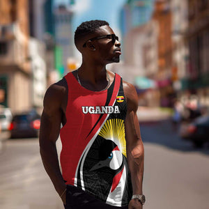 Afro Uganda Rugby Custom Men Tank Top Go Cranes - African Pattern