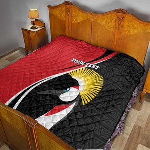 Afro Uganda Rugby Custom Quilt Go Cranes - African Pattern