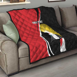 Afro Uganda Rugby Custom Quilt Go Cranes - African Pattern