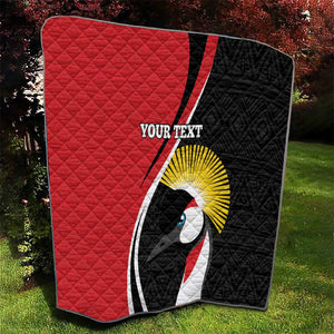 Afro Uganda Rugby Custom Quilt Go Cranes - African Pattern