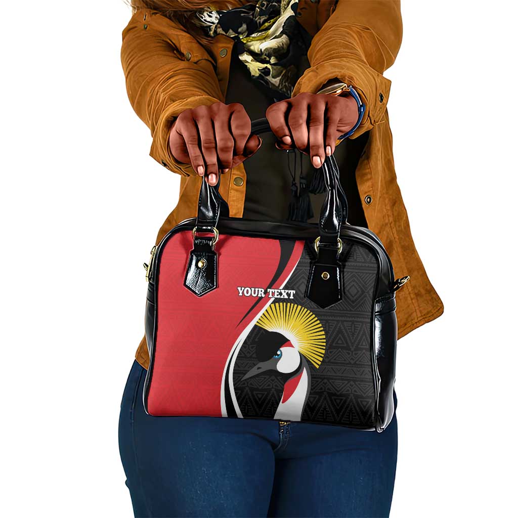 Afro Uganda Rugby Custom Shoulder Handbag Go Cranes - African Pattern