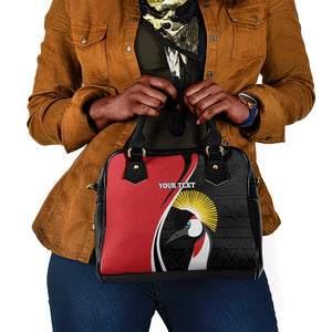 Afro Uganda Rugby Custom Shoulder Handbag Go Cranes - African Pattern