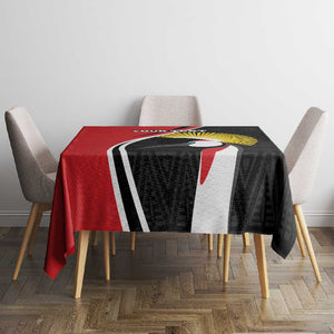 Afro Uganda Rugby Custom Tablecloth Go Cranes - African Pattern