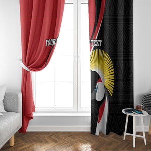 Afro Uganda Rugby Custom Window Curtain Go Cranes - African Pattern