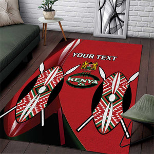 Custom Kenya Rugby Sevens Kenyan Sporty Version Area Rug