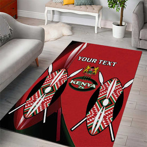 Custom Kenya Rugby Sevens Kenyan Sporty Version Area Rug