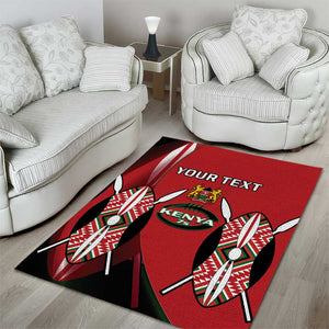 Custom Kenya Rugby Sevens Kenyan Sporty Version Area Rug