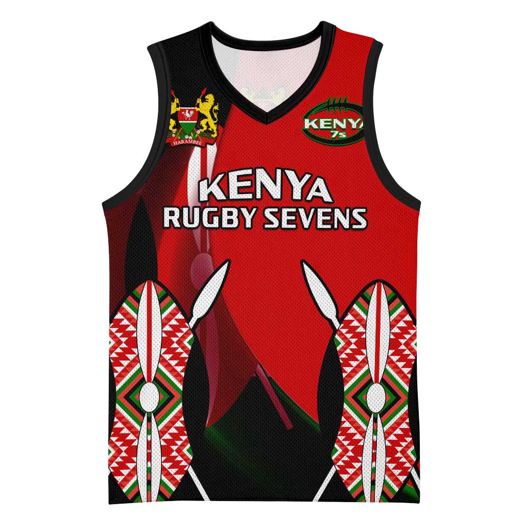 Custom Kenya Rugby Sevens Kenyan Sporty Version Basketball Jersey LT14