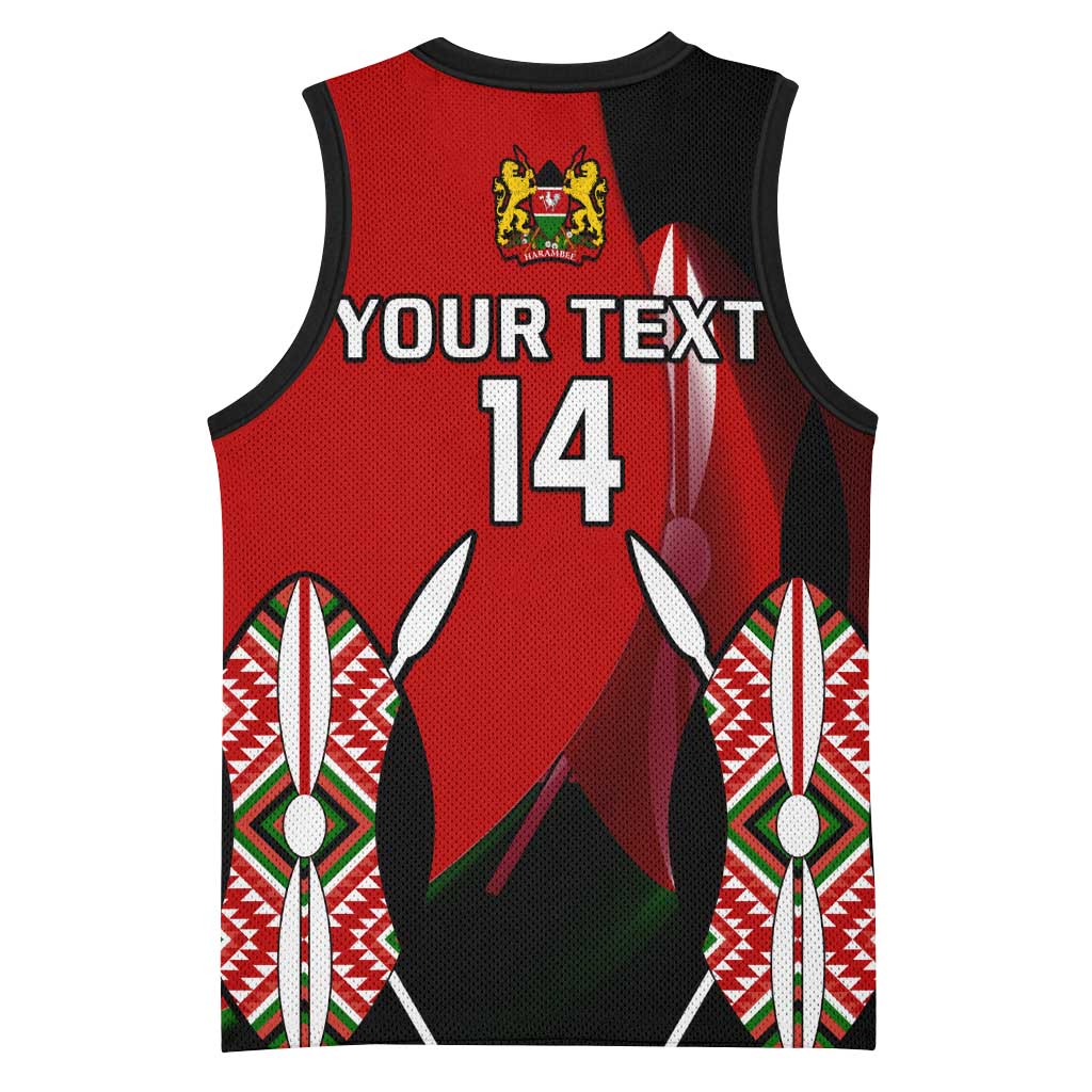 Custom Kenya Rugby Sevens Kenyan Sporty Version Basketball Jersey LT14