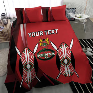 Custom Kenya Rugby Sevens Kenyan Sporty Version Bedding Set