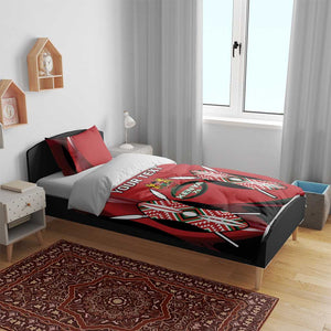 Custom Kenya Rugby Sevens Kenyan Sporty Version Bedding Set