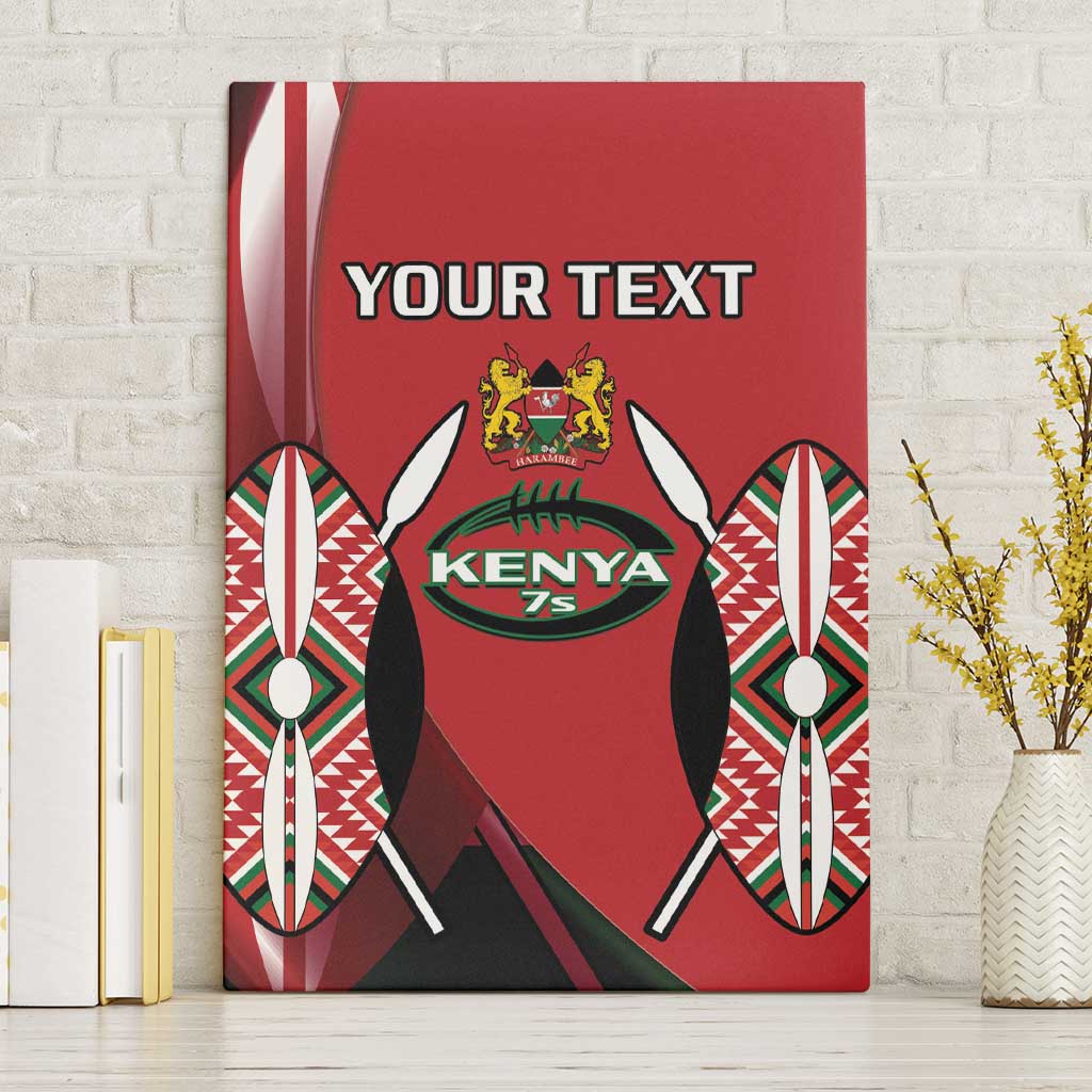 Custom Kenya Rugby Sevens Kenyan Sporty Version Canvas Wall Art