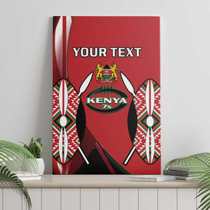 Custom Kenya Rugby Sevens Kenyan Sporty Version Canvas Wall Art