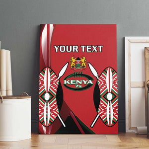 Custom Kenya Rugby Sevens Kenyan Sporty Version Canvas Wall Art