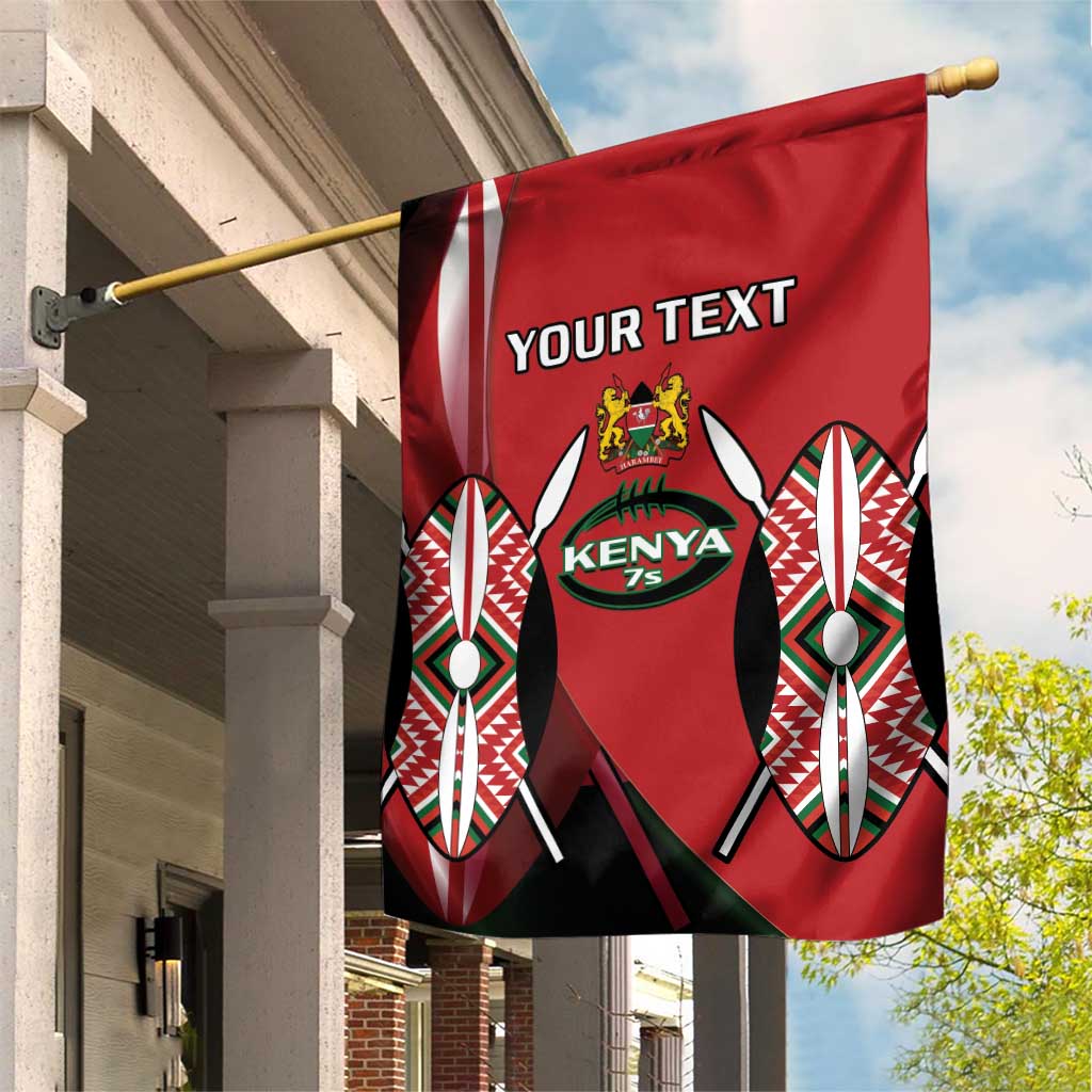 Custom Kenya Rugby Sevens Kenyan Sporty Version Garden Flag