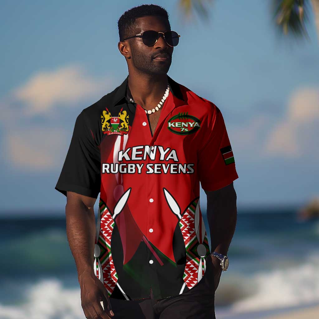 Custom Kenya Rugby Sevens Kenyan Sporty Version Hawaiian Shirt