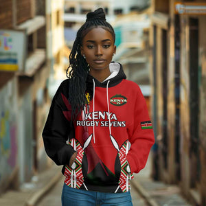 Custom Kenya Rugby Sevens Kenyan Sporty Version Hoodie