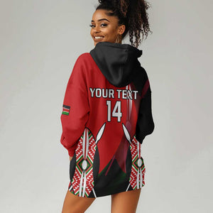 Custom Kenya Rugby Sevens Kenyan Sporty Version Hoodie Dress