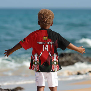 Custom Kenya Rugby Sevens Kenyan Sporty Version Kid Hawaiian Shirt