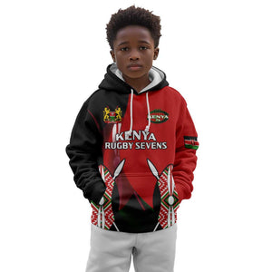 Custom Kenya Rugby Sevens Kenyan Sporty Version Kid Hoodie