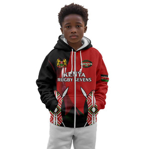 Custom Kenya Rugby Sevens Kenyan Sporty Version Kid Hoodie