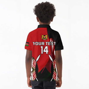 Custom Kenya Rugby Sevens Kenyan Sporty Version Kid Polo Shirt